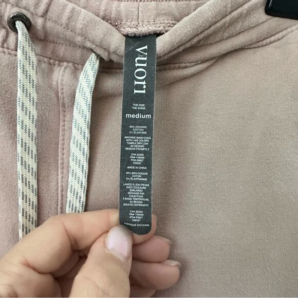 Vuori Laguna Organic Cotton Stretch Lounge Jogger Pants Dusty Pink Medium - Picture 4 of 5